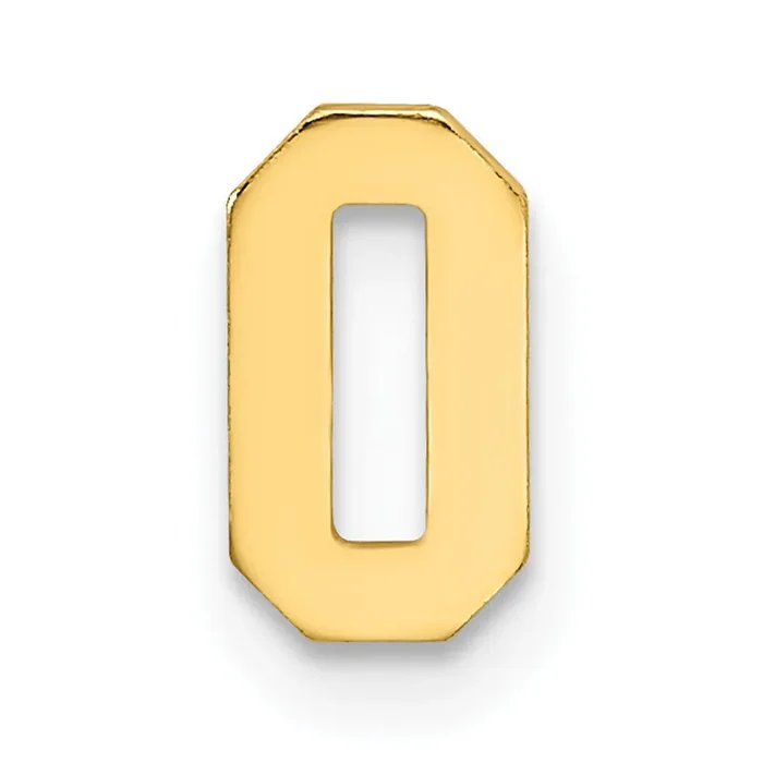 Die Struck Number 0 14k Yellow Gold YG2209