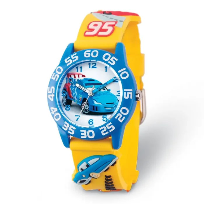 Disney Kids Cars Raoul Acrylic Time Teacher Watch XWA5737