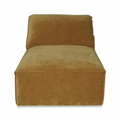 Divani Casa Gene – Modern Ochre Fabric Modular Armless Sectional Seat / VGSX-F6062-CHR-OCHRE