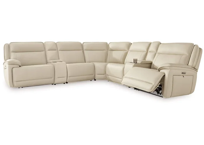 Double Deal 7-Piece Reclining Sectional with 2 Consoles