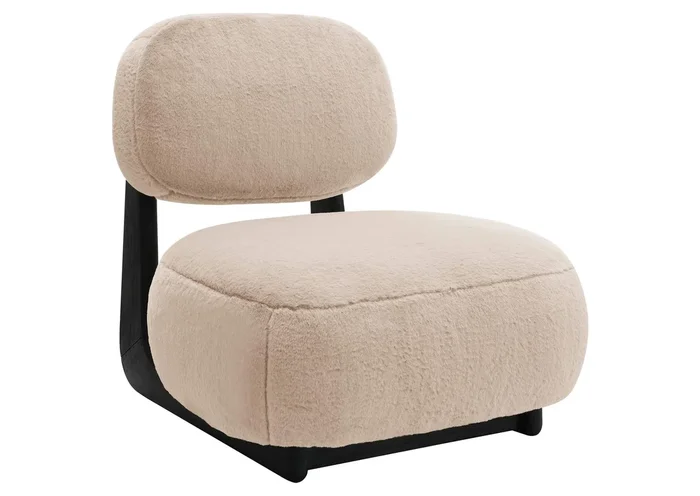 Duffie Upholstered Armless Accent Chair Camel