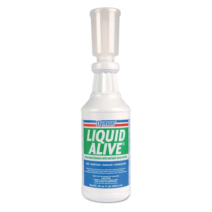 Dymon® LIQUID ALIVE Enzyme Producing Bacteria, 32 oz Bottle, 12/Carton