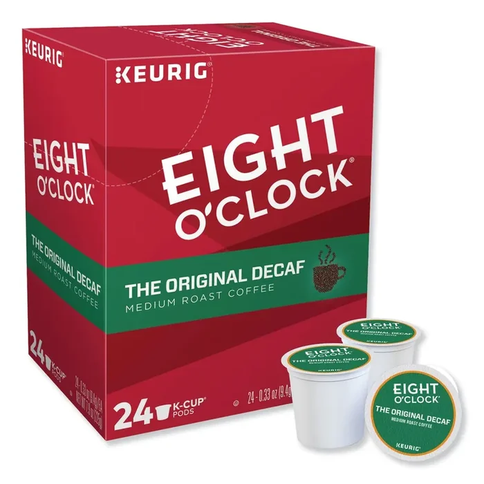 Eight O‘Clock Original Decaf Coffee K-Cups, 24/box