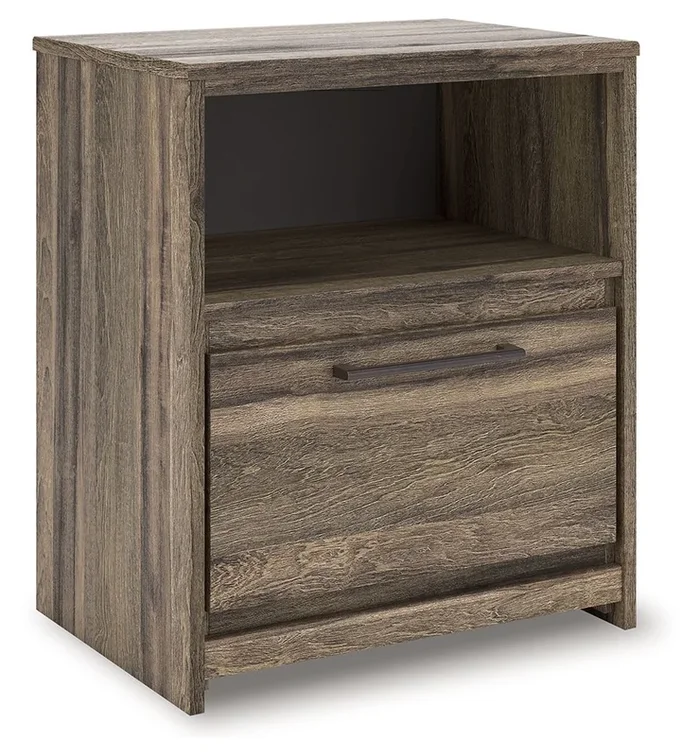 Elbrim – One Drawer Night Stand – Brown