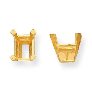 Emerald Center Head with Pad 10 x 8mm Setting 14k Gold YG204-14