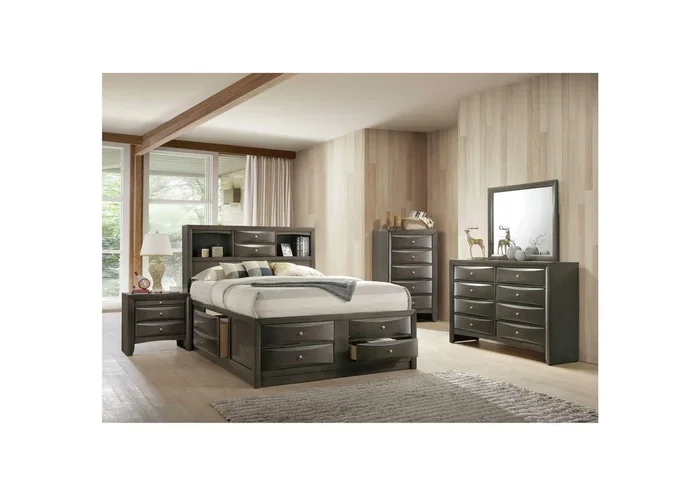 Emily King Storage 5 Piece Bedroom Set