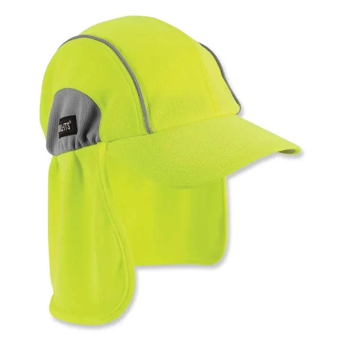 ergodyne® Chill-Its 6650 High-Performance Hat Plus Neck Shade, Polyester, One Size Fits Most, Lime