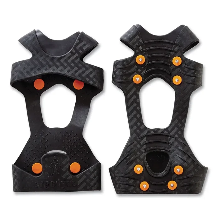 Ergodyne® Trex 6300 One Piece Slip-on Ice Cleats, Medium, Black, Pair