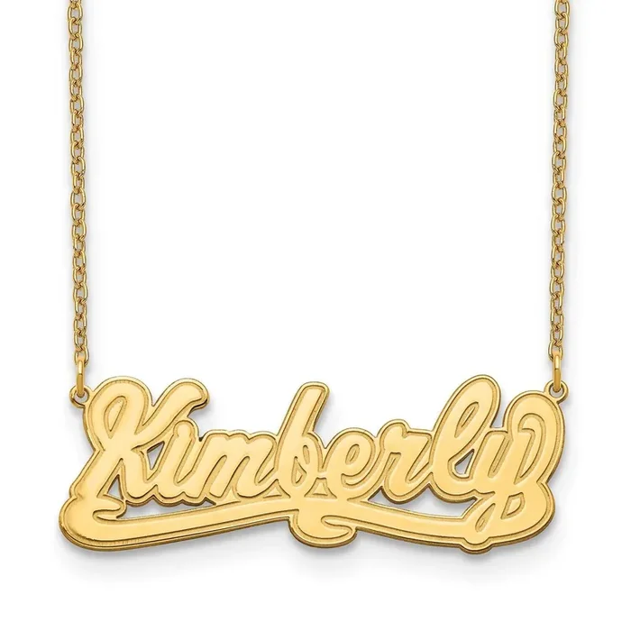 Etched Nameplate 14k Gold XNA839Y