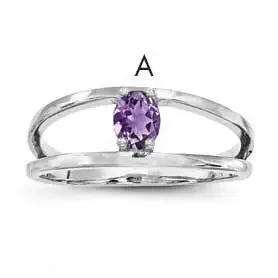 Family Jewelry Ring Sterling Silver Rhodium-plated XMR2/1SS-10
