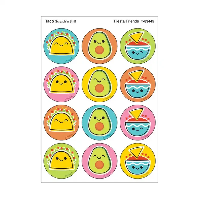 Fiesta Friends, Taco scent Scratch ‘n Sniff Stinky Stickers®