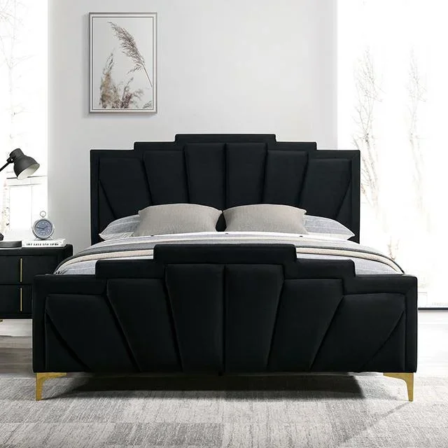 FLORIZEL Queen Bed, Black