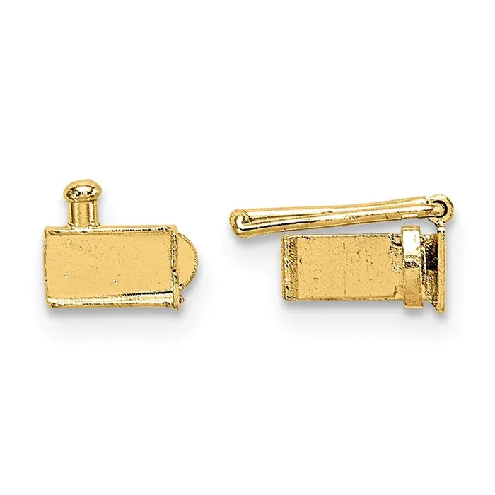 Folded Tongue and Box Clasp 14k Yellow Gold YG1852