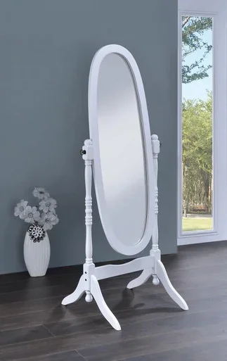 Foyet Wood Adjustable Full Length Cheval Mirror White / CS-950802