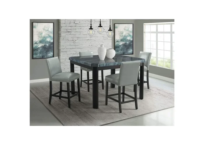Francesca Grey Square Counter Table