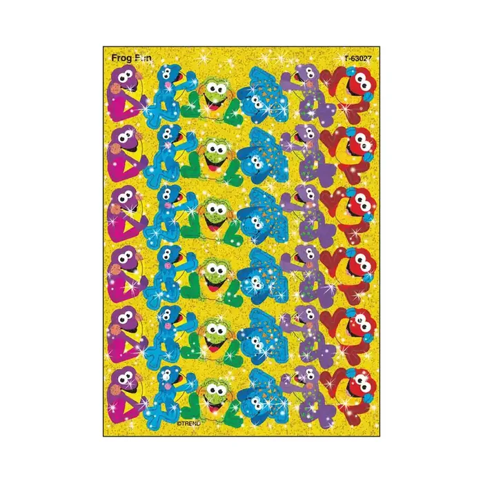 Frog Fun Sparkle Stickers®