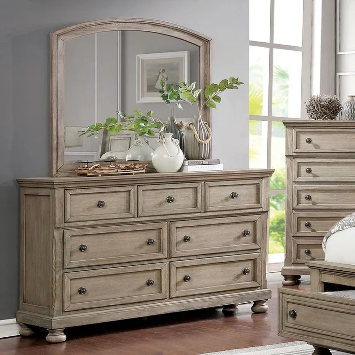 Furniture Of America Wells Gray Transitional Dresser Model CM7568D