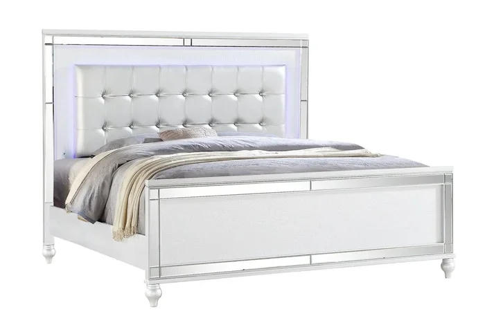 Galaxy Home Sterling Queen Bed in White