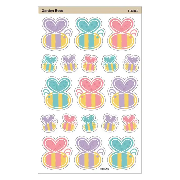 Garden Bees superShapes Stickers
