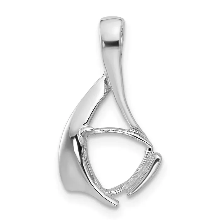 gemstone pendant mounting 14k White Gold XP1708