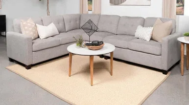 Georgina 4-piece Upholstered Modular Sectional Sofa Beige / CS-551705-SET