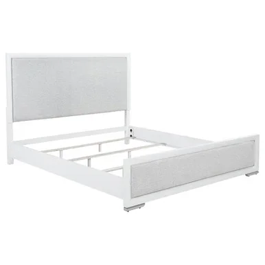 Gracemont 57-inch Eastern King Panel Bed Grey and White / CS-225071KE