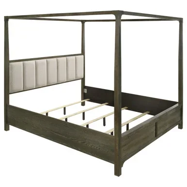 Gran Park Eastern King Canopy Bed Dark Cocoa / CS-224931KE