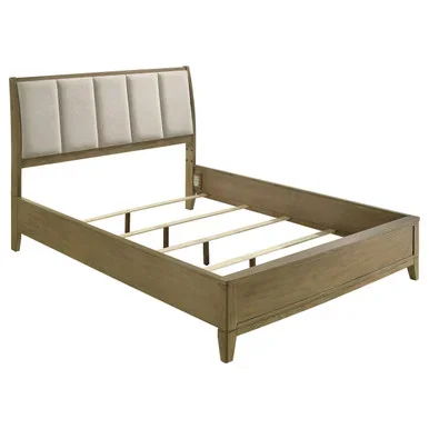 Granada Upholstered California King Panel Bed Natural Pine / CS-224921KW
