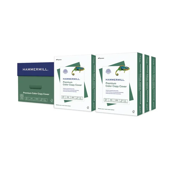 Hammermill® Premium Color Copy Cover, 100 Bright, 100 lb Cover Weight, 8.5 x 11, 250 Sheets/Pack, 6 Packs/Carton