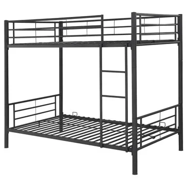Hayward Metal Twin Over Twin Bunk Bed Black / CS-460072B