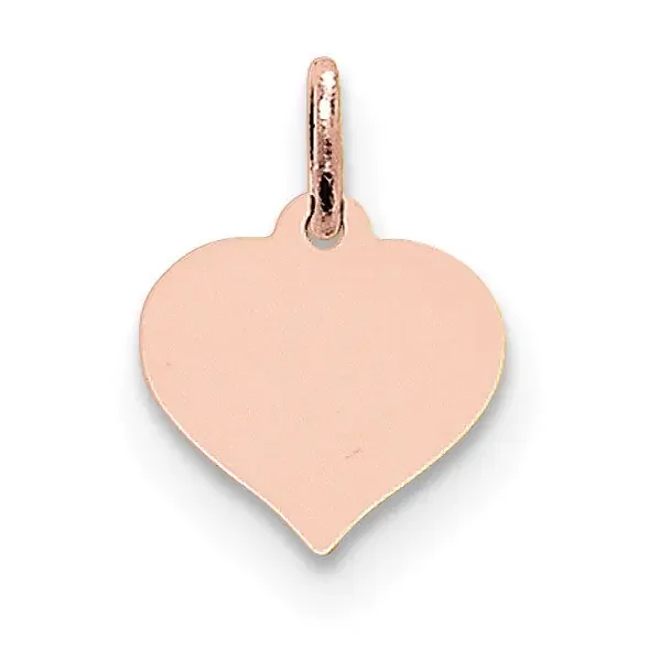 Heart Disc Charm 14k Rose Gold XRM526/13