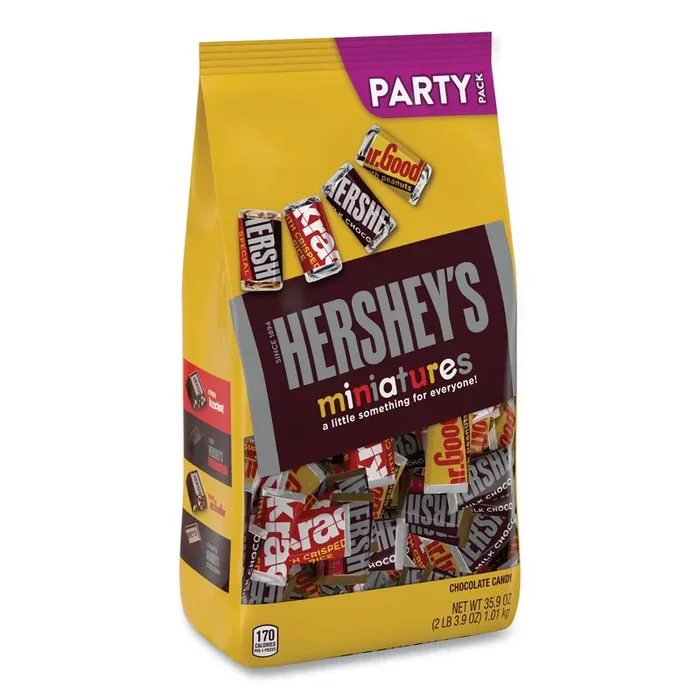 Hershey®‘s Miniatures Variety Party Pack, Assorted Chocolates, 35.9 oz Bag