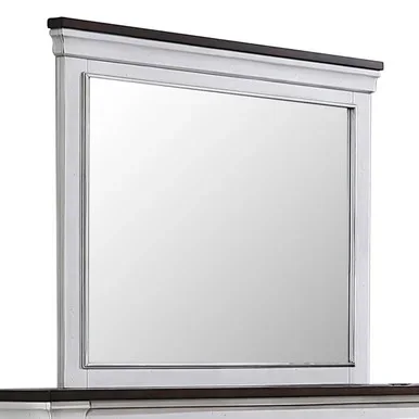 Hillcrest Dresser Mirror Distressed White / CS-223354