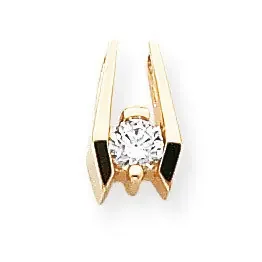 Holds 4.75mm Stone, Chain Slide Mounting 14k Gold XS660