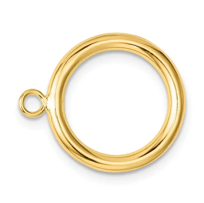 Hollow Wire Toggle Ring for Clasp 14k Yellow Gold YG1773