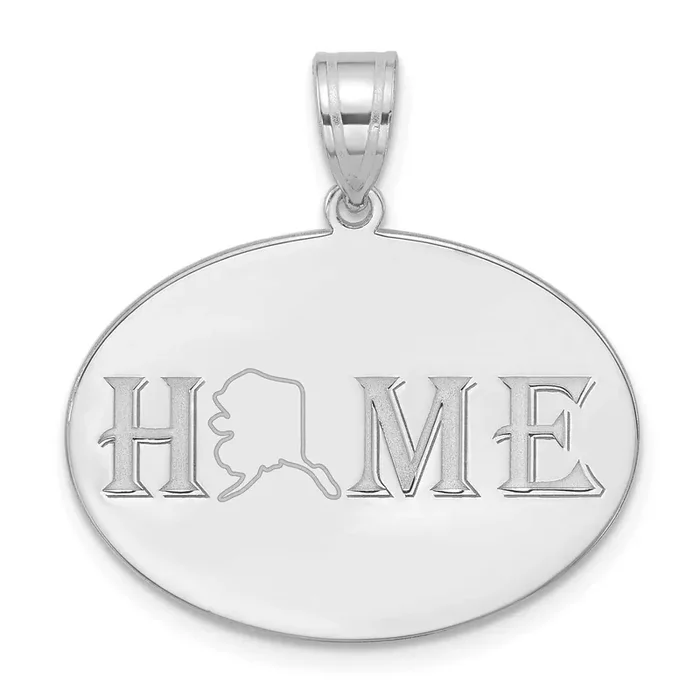 Home State Pendant Sterling Silver Rhodium-plated XNA1517SS