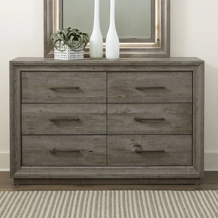 Horizons – 6 Drawer Dresser – Gray