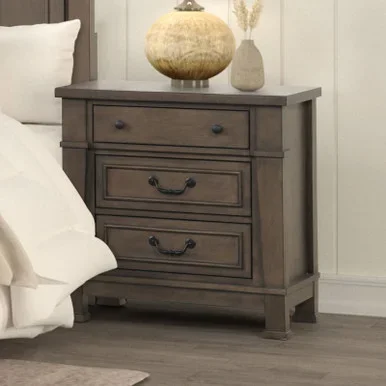 HUDDERSFIELD Nightstand W/ USB, Dark Walnut / FM7702DB-N