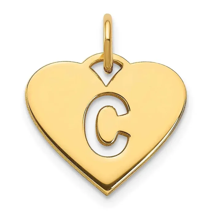 Initial Letter C Initial Charm 14k Gold XNA1338Y/C