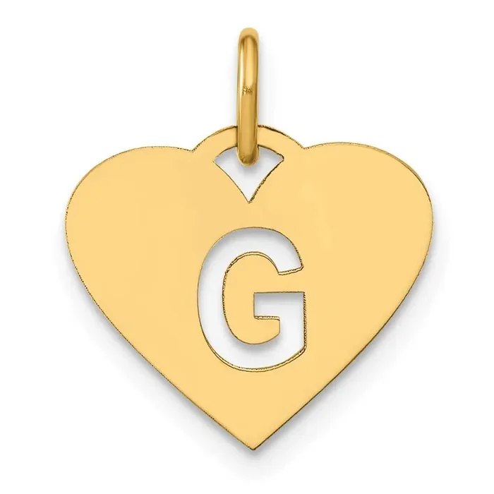 Initial Letter G Initial Charm 14k Gold XNA1338Y/G