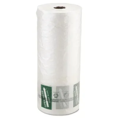 Inteplast Group Produce Bags, Fruits and Veggies – More Matters Labeling, 0.35 mil, 12″ x 20″, Clear, 875 Bags/Roll, 4 Rolls/Carton
