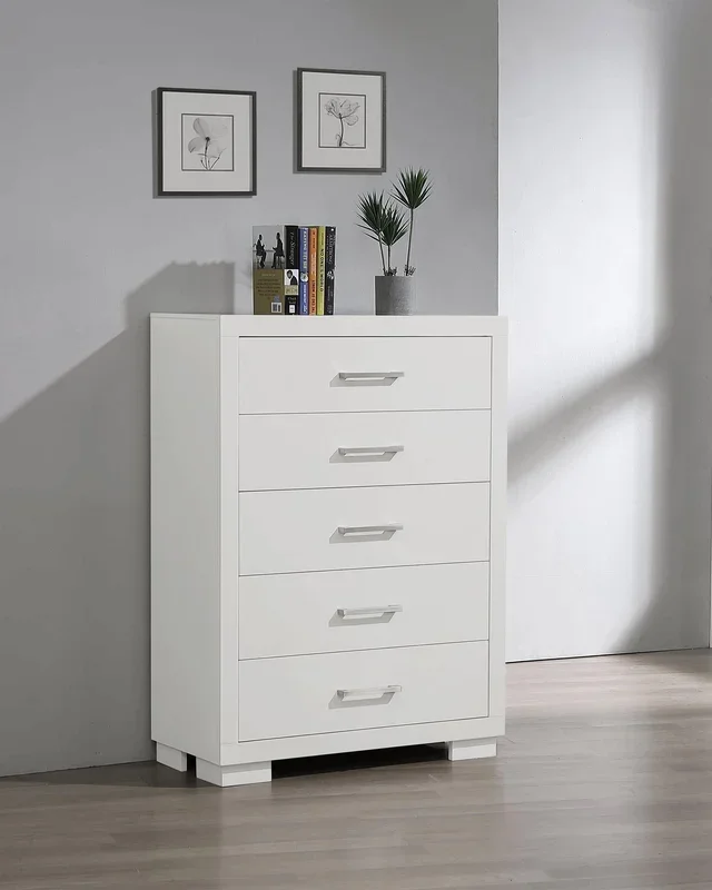 Jessica 5-drawer Chest White