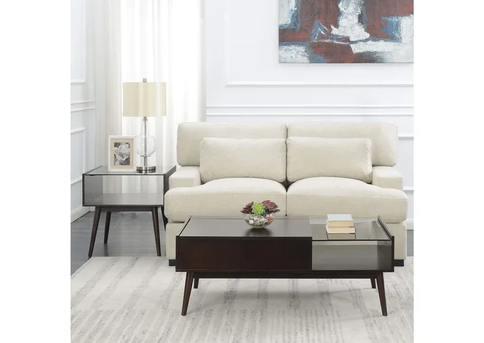 June 2 Piece Occasional Table Set In Espresso – Coffee Table End Table