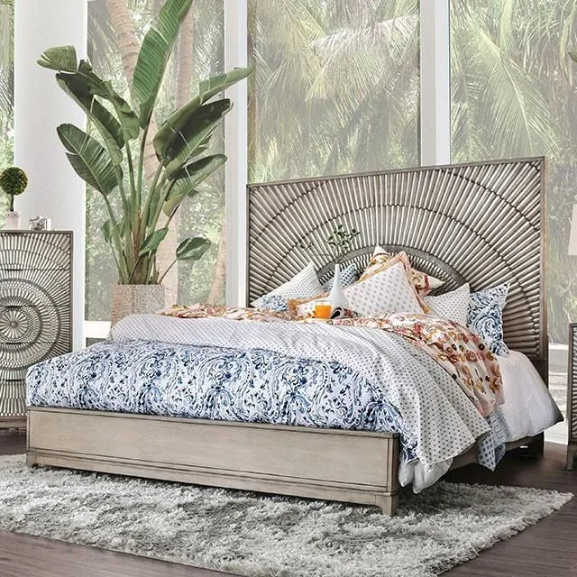 Kamalah Antique Gray Cal.King Bed