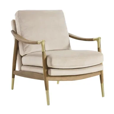 Langford Performance Velvet Accent Armchair / EEI-7056
