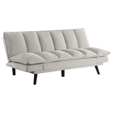 Laredo Upholstered Tufted Convertible Sofa Bed Light Grey / CS-360017