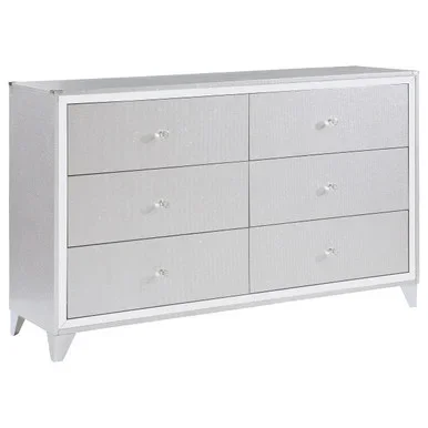Larue 6-drawer Dresser Silver / CS-224493