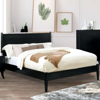 LENNART II Queen Bed, Black / CM7386BK-Q-BED