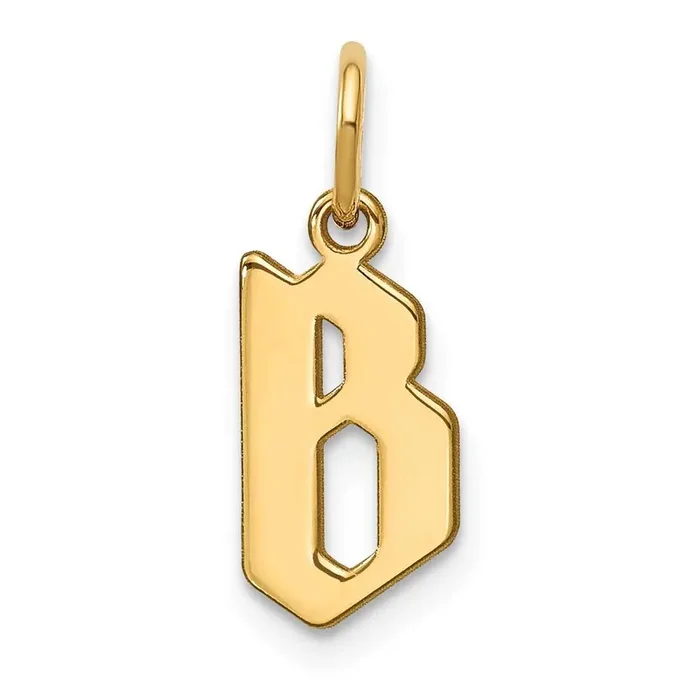 Letter B Initial Pendant 14k Gold XNA1335Y/B