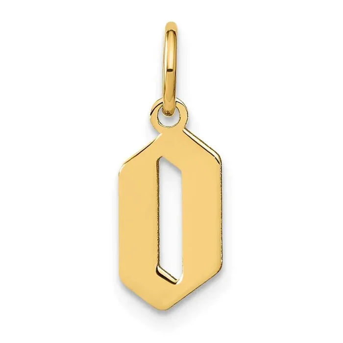 Letter O Initial Pendant 14k Gold XNA1335Y/O